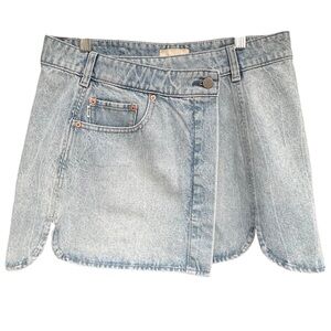 DL1961 Andi Denim Wrap Skirt Mini | Lt. Fountain - Light Blue Wash - 26